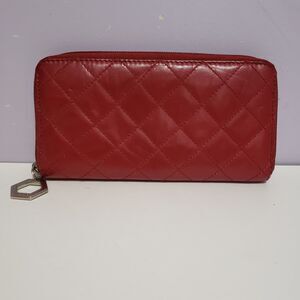 Hype Red Zip Around Women's Wallet 7.5"×4"